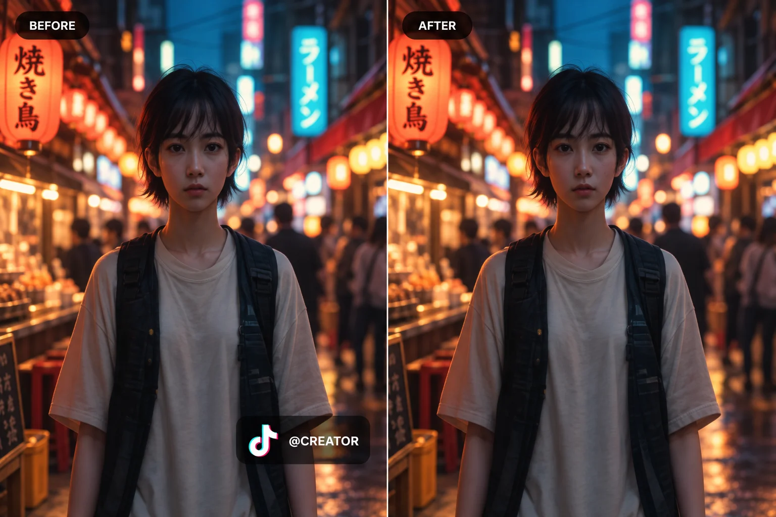 TikTok video overlays and usernames selected for removal